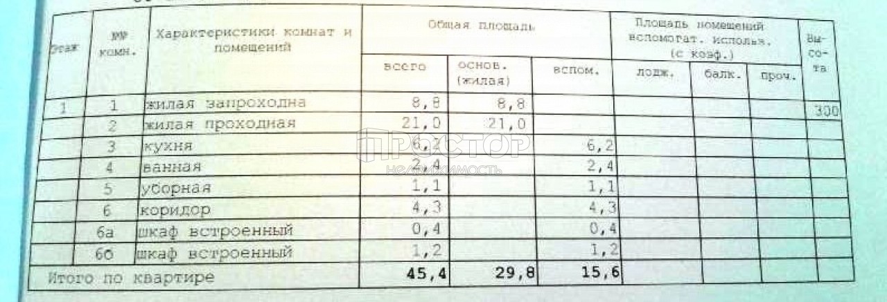 2-комнатная квартира, 45.4 м² - фото 15