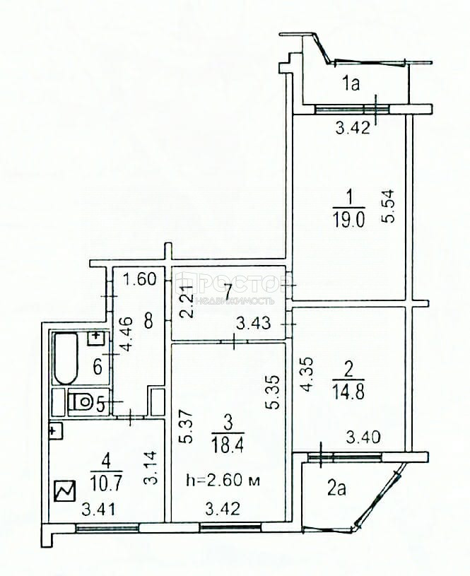 3-комнатная квартира, 81 м² - фото 36