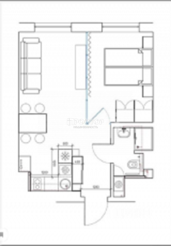 2-комнатная квартира, 40 м² - фото 18