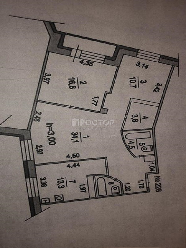 3-комнатная квартира, 88 м² - фото 21