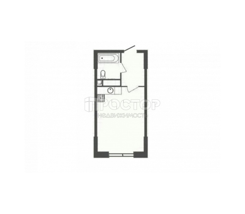 Студия, 27 м² - фото 13