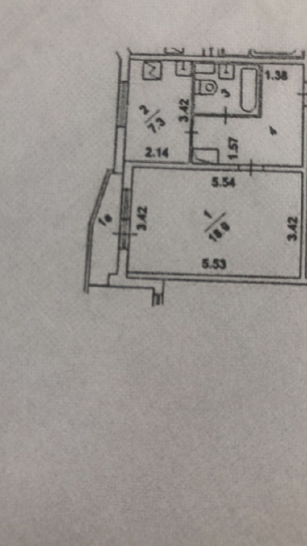 1-комнатная квартира, 37.8 м² - фото 37