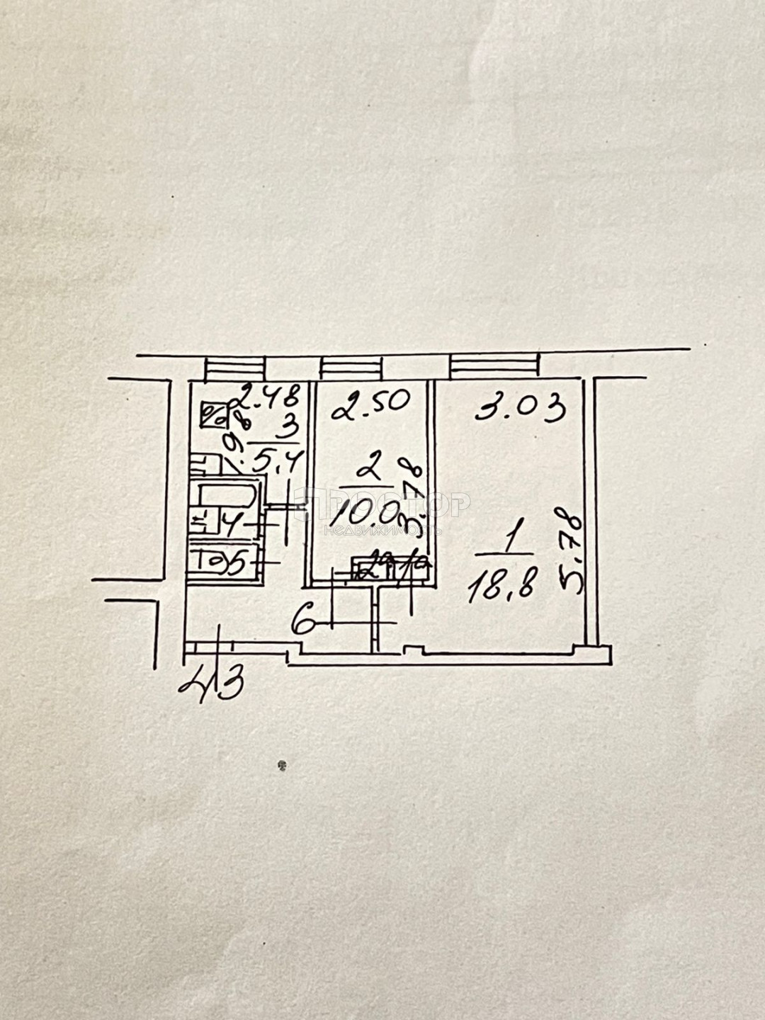 2-комнатная квартира, 45 м² - фото 14