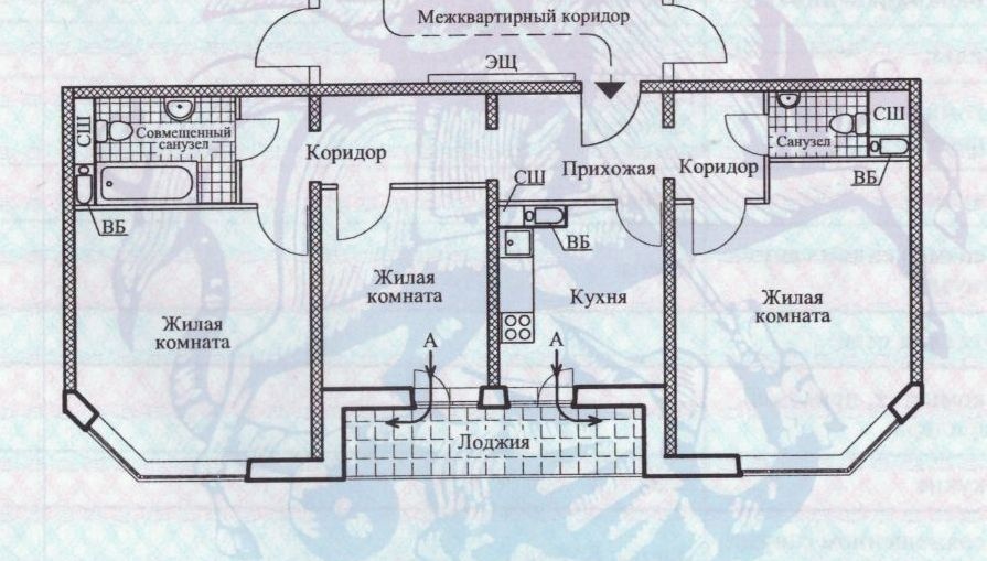 3-комнатная квартира, 73.2 м² - фото 4