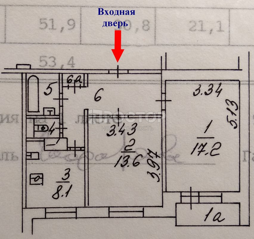 2-комнатная квартира, 51.9 м² - фото 5