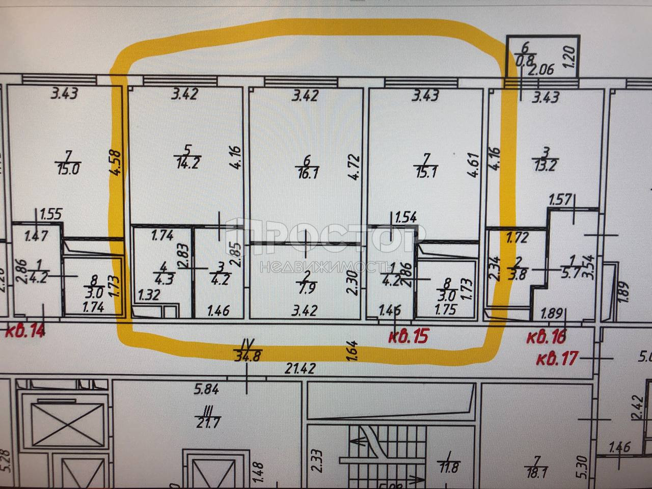 2-комнатная квартира, 69 м² - фото 21