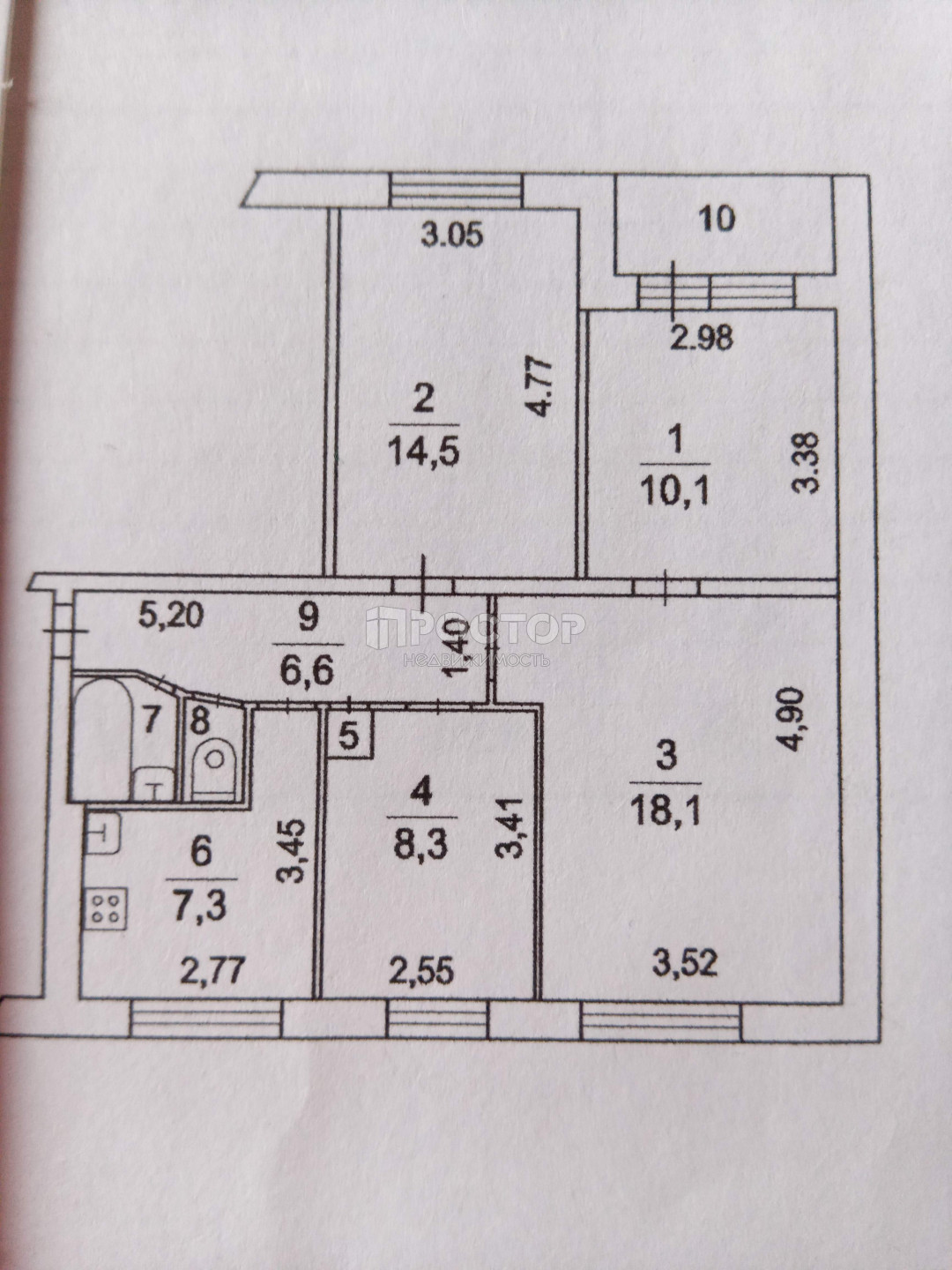 4-комнатная квартира, 72 м² - фото 8