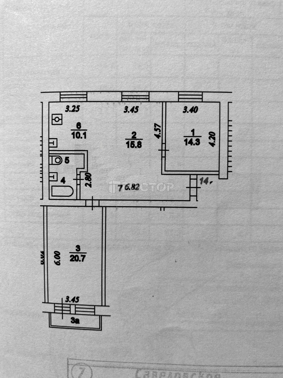 3-комнатная квартира, 78.6 м² - фото 16