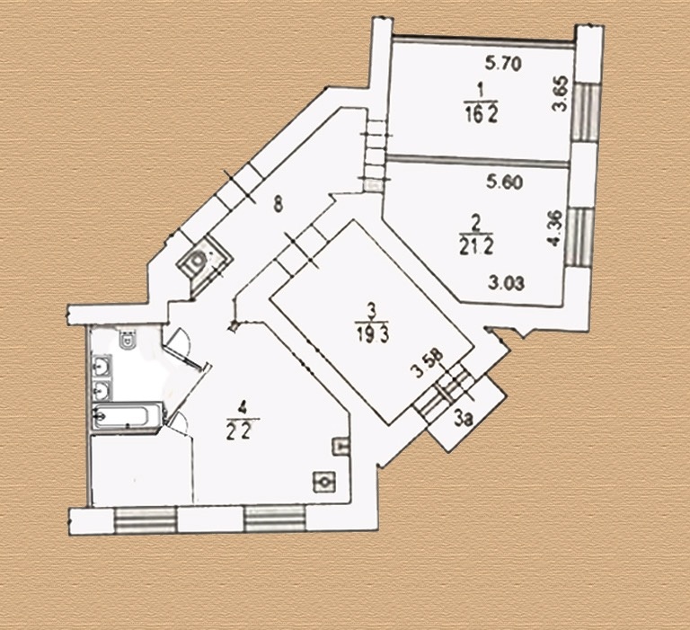 4-комнатная квартира, 105 м² - фото 16