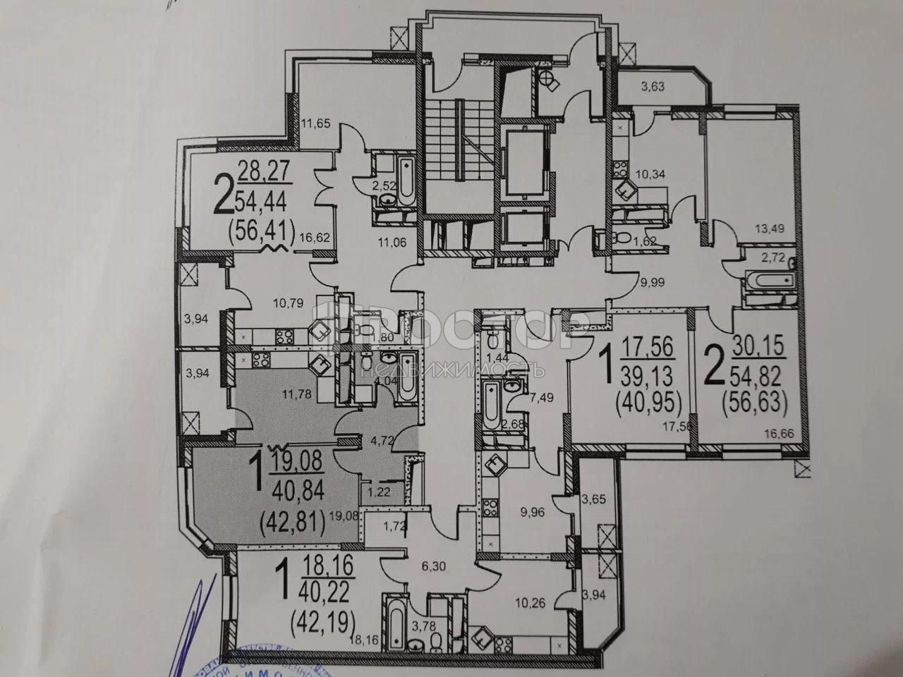 1-комнатная квартира, 42.8 м² - фото 20