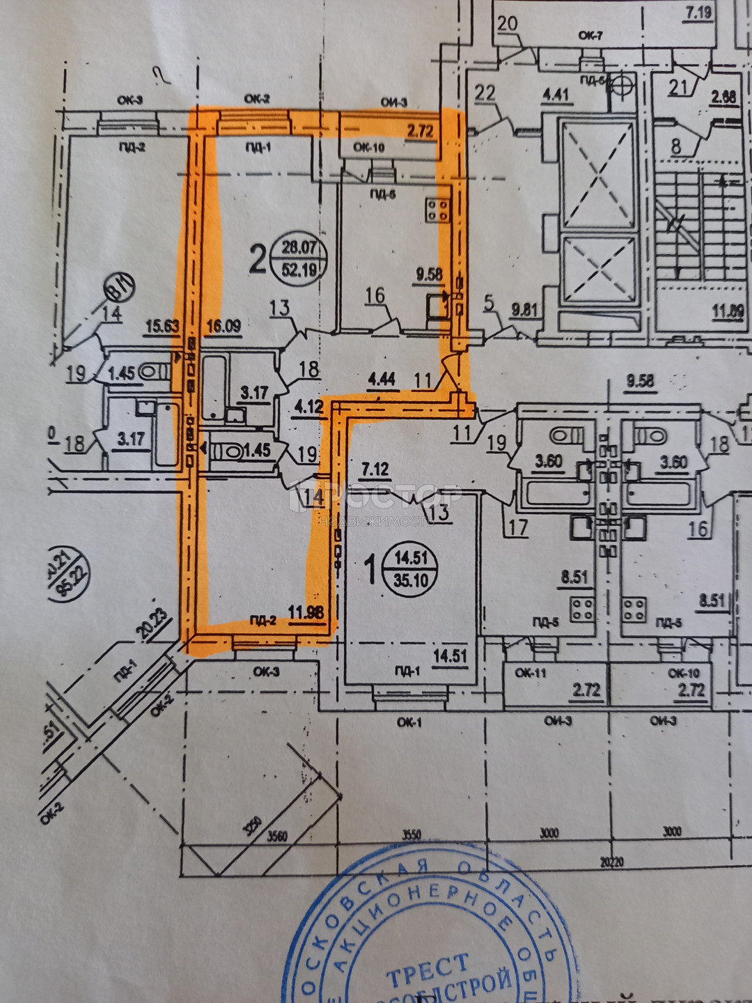 2-комнатная квартира, 53 м² - фото 25