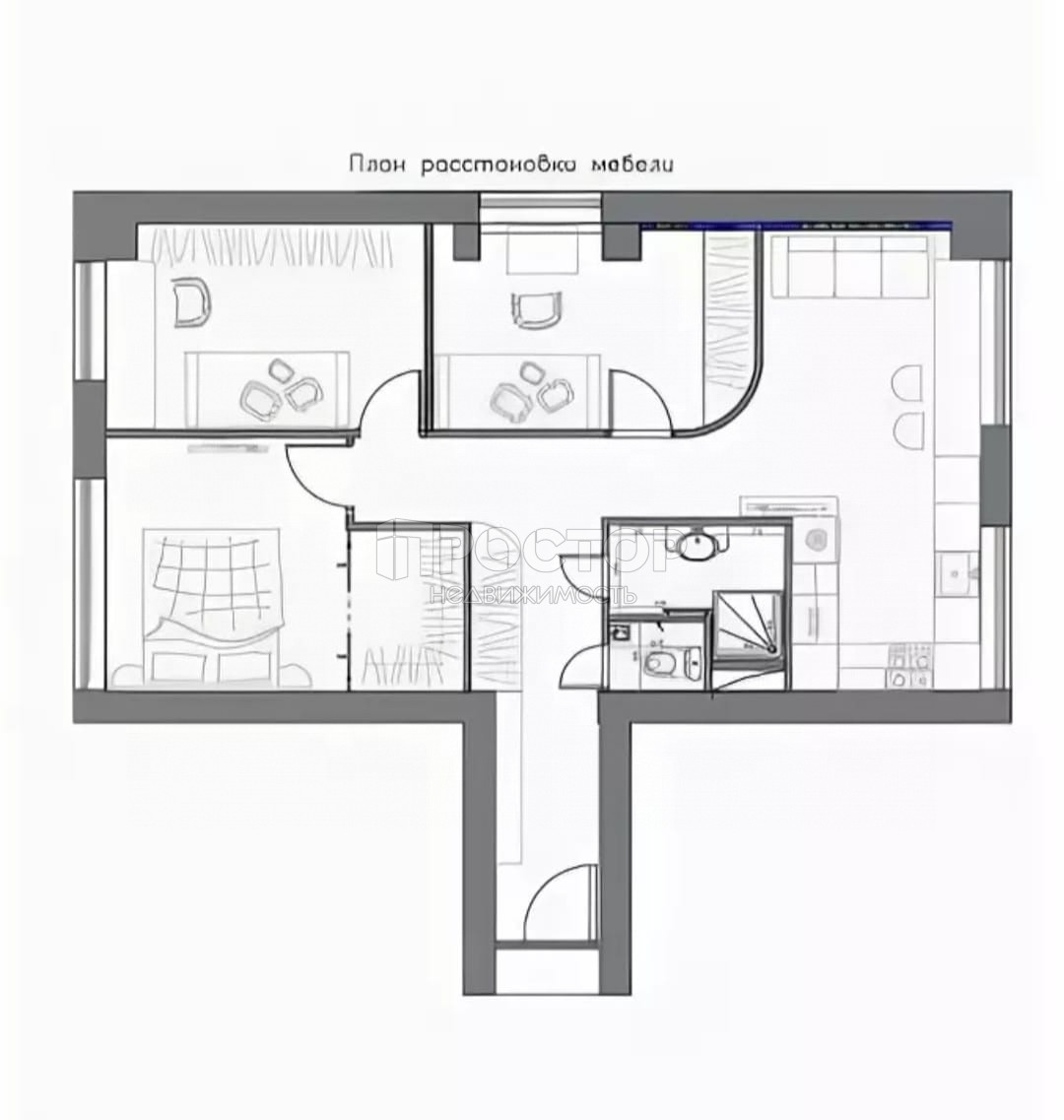 4-комнатная квартира, 70.6 м² - фото 3