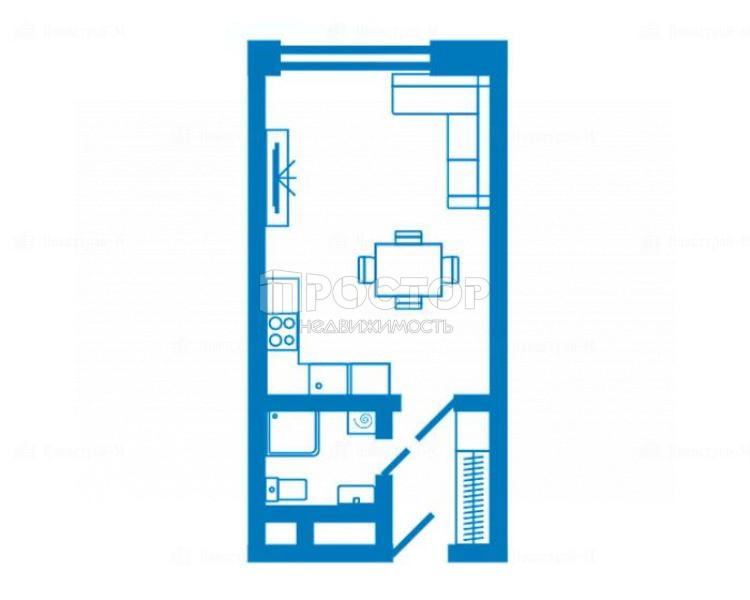 Студия, 31 м² - фото 3