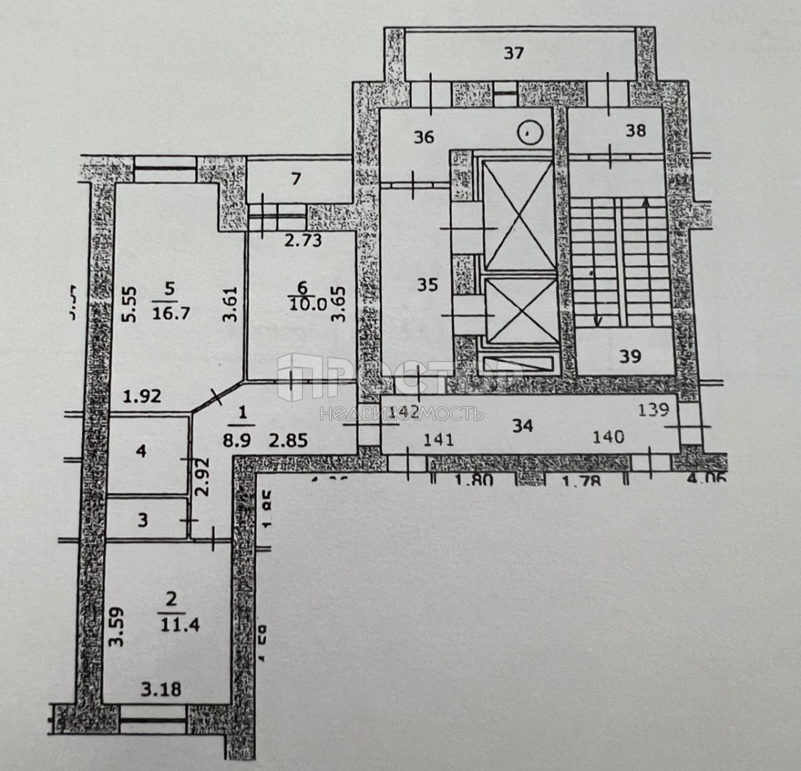 2-комнатная квартира, 53.2 м² - фото 24