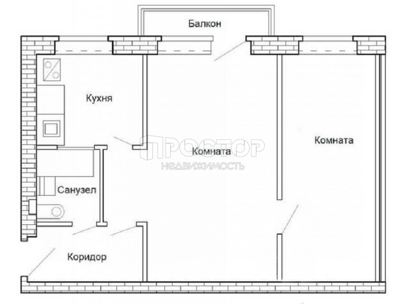 2-комнатная квартира, 43.3 м² - фото 11