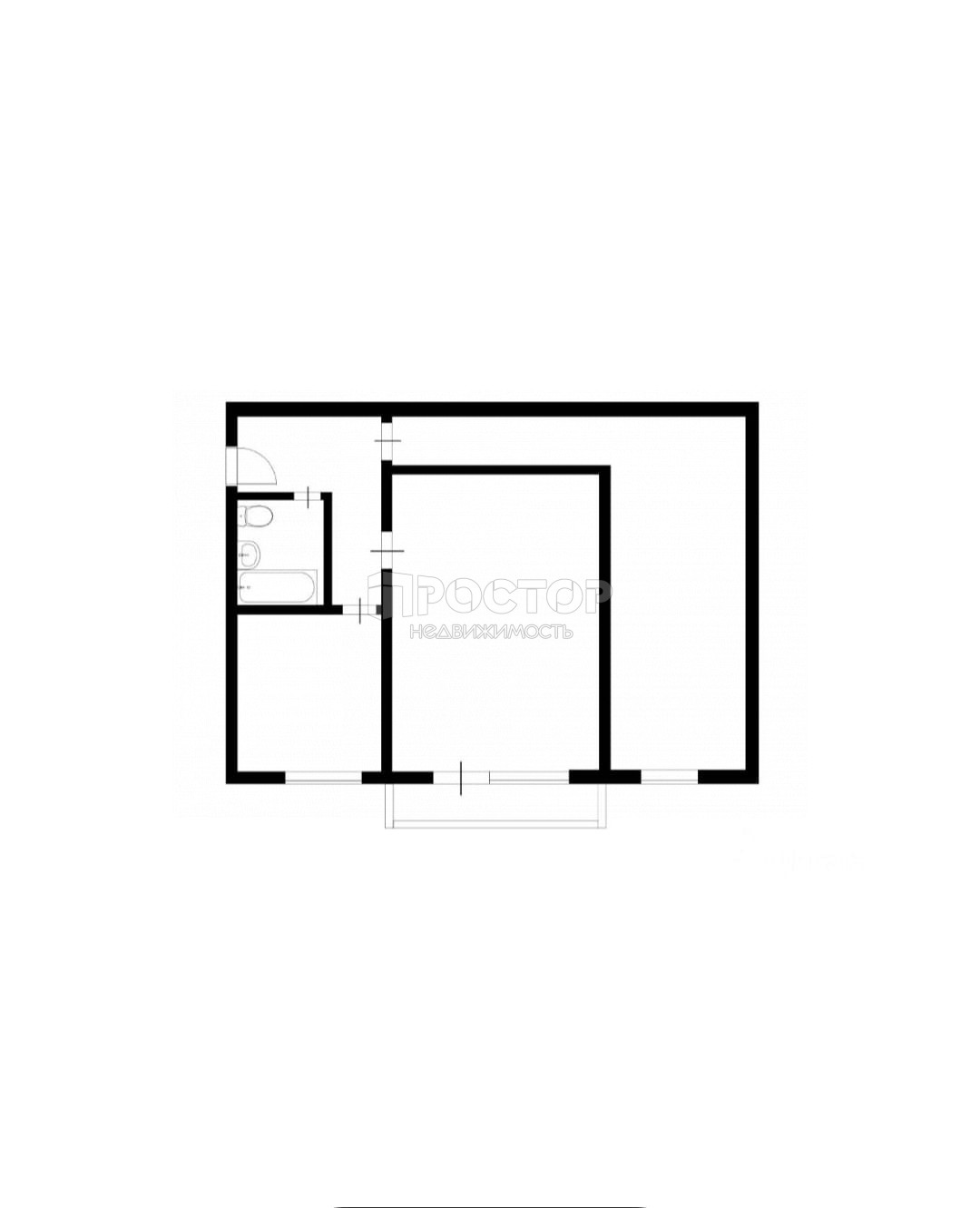 2-комнатная квартира, 43 м² - фото 20