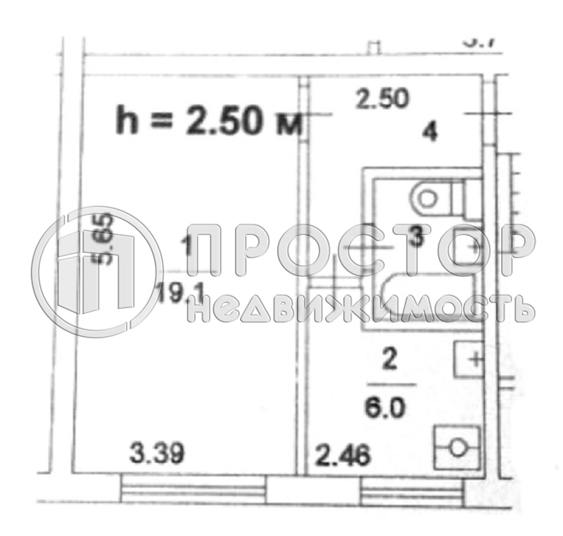 1-комнатная квартира, 31.9 м² - фото 17