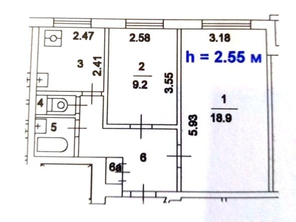 2-комнатная квартира, 44.7 м² - фото 11