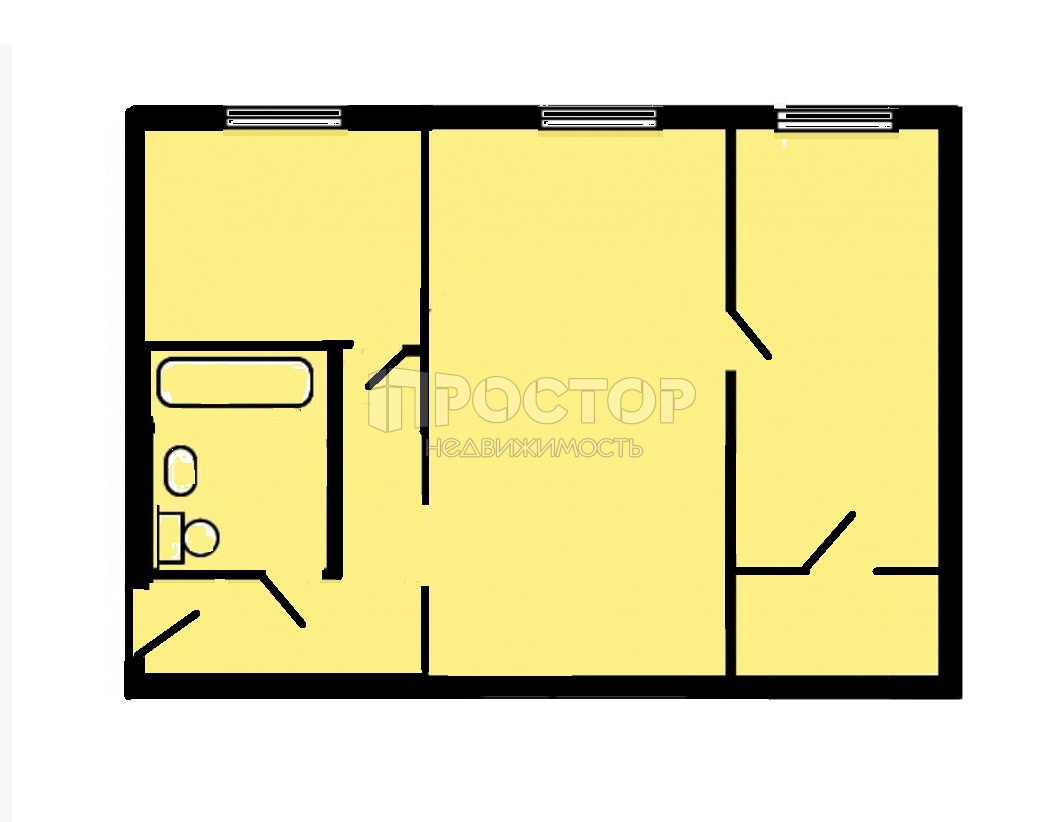 2-комнатная квартира, 41.8 м² - фото 12