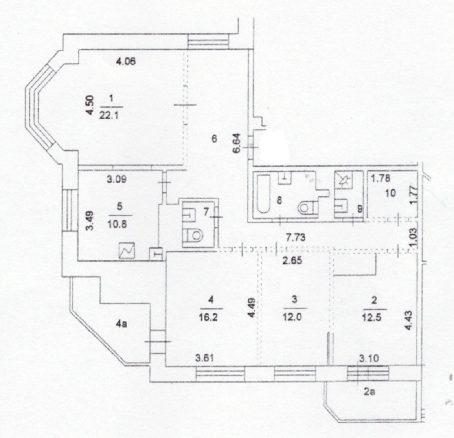 4-комнатная квартира, 109.1 м² - фото 19