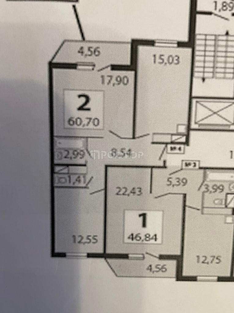 2-комнатная квартира, 61 м² - фото 19
