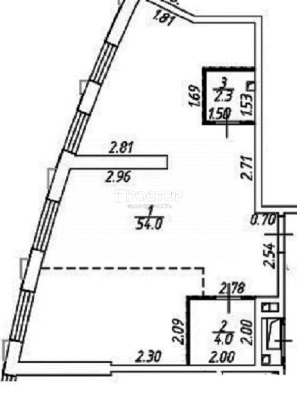2-комнатная квартира, 61 м² - фото 19