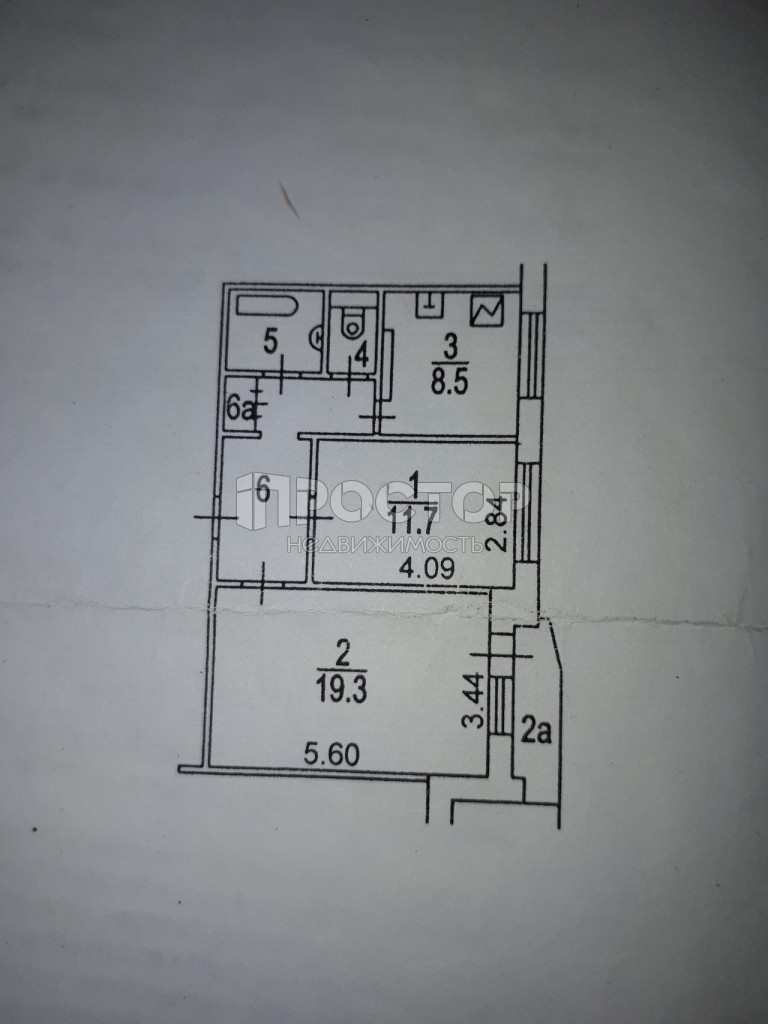 2-комнатная квартира, 52 м² - фото 6