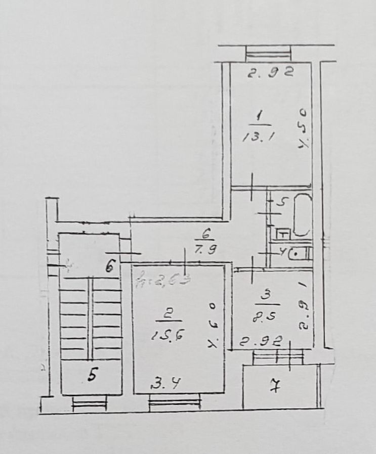 2-комнатная квартира, 49.1 м² - фото 19