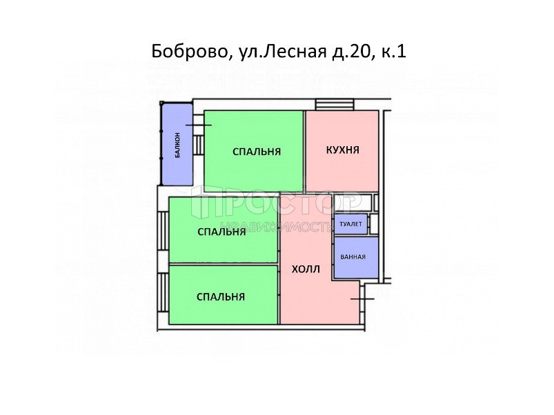 3-комнатная квартира, 60 м² - фото 17