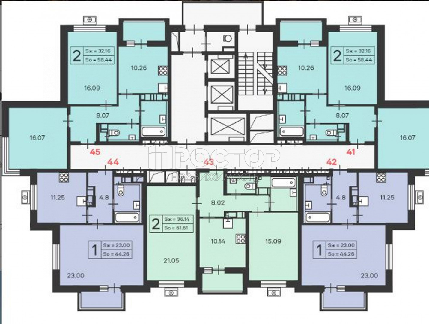 1-комнатная квартира, 38.6 м² - фото 6