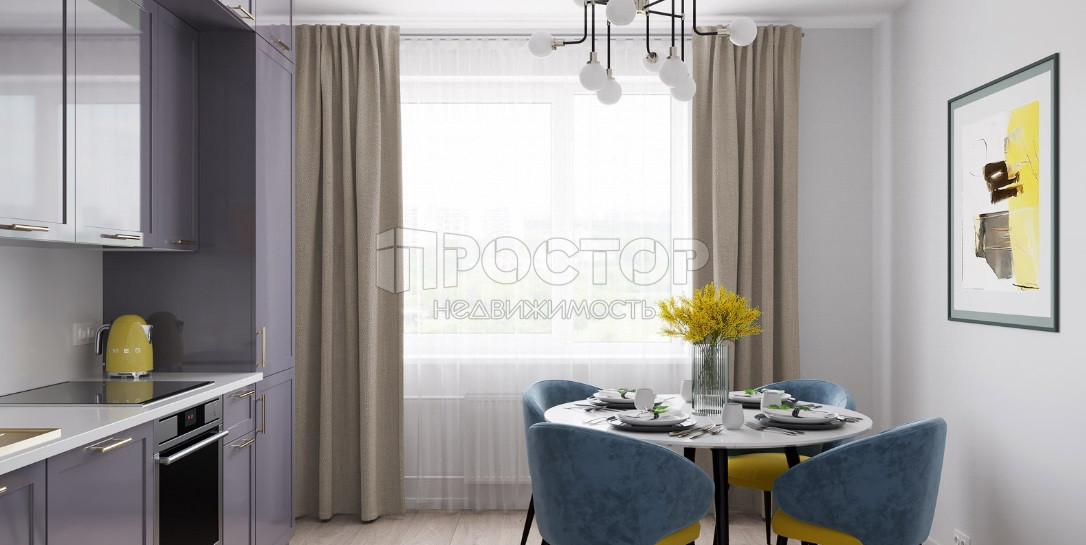 1-комнатная квартира, 37.1 м² - фото 3