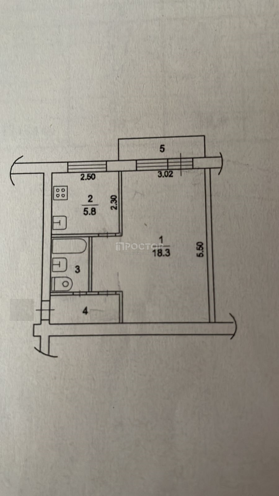 1-комнатная квартира, 30.3 м² - фото 11