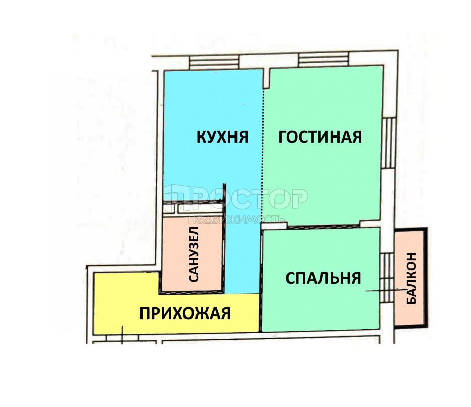 2-комнатная квартира, 55 м² - фото 10