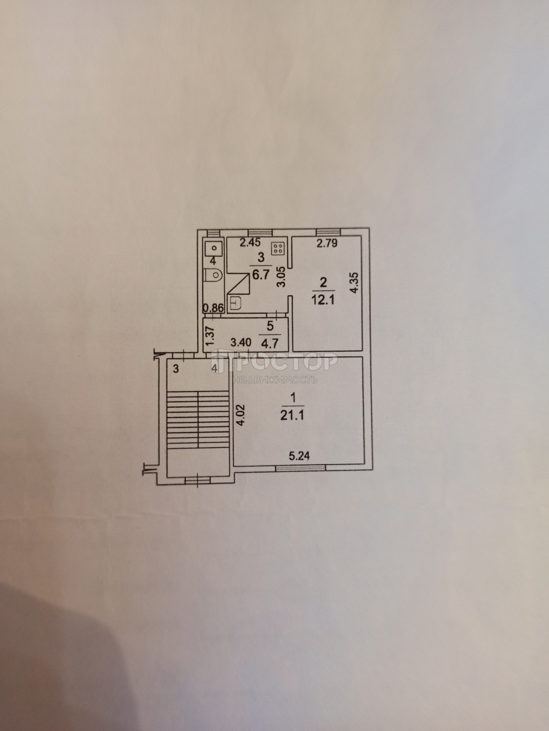 2-комнатная квартира, 51.2 м² - фото 14