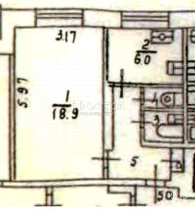 1-комнатная квартира, 32.6 м² - фото 21