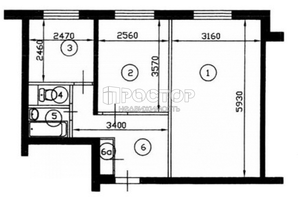 2-комнатная квартира, 44.3 м² - фото 7