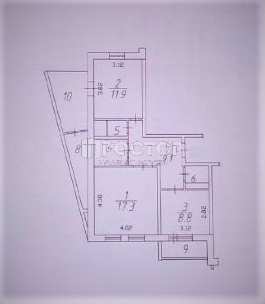 2-комнатная квартира, 63 м² - фото 10