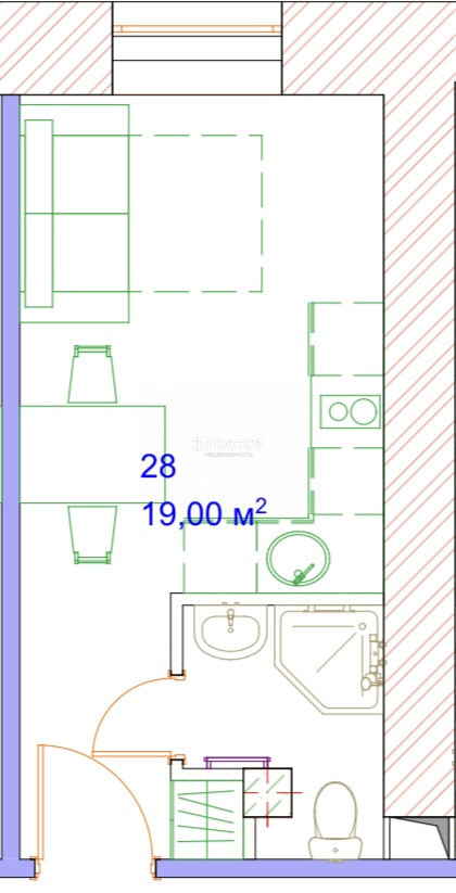 Студия, 19 м² - фото 3