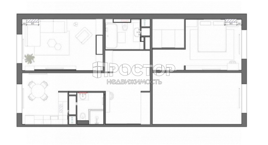 3-комнатная квартира, 94 м² - фото 21
