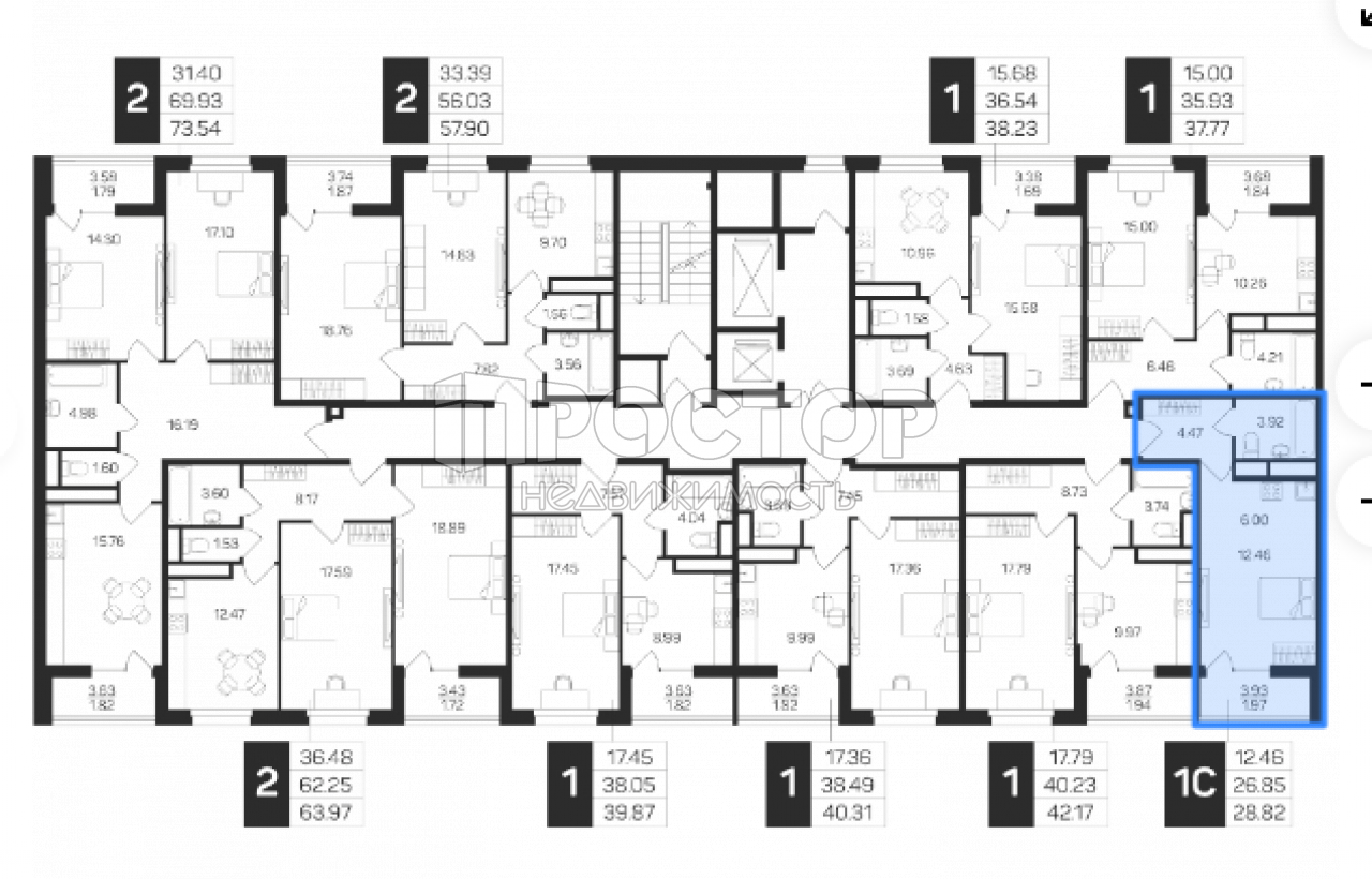 Студия, 28.82 м² - фото 6