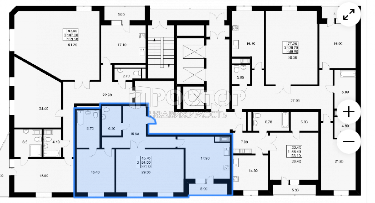 2-комнатная квартира, 97 м² - фото 6