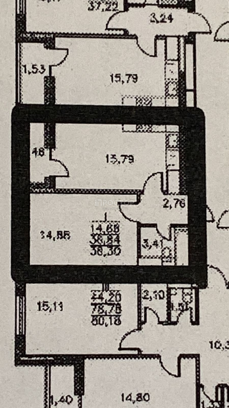 1-комнатная квартира, 38.3 м² - фото 6