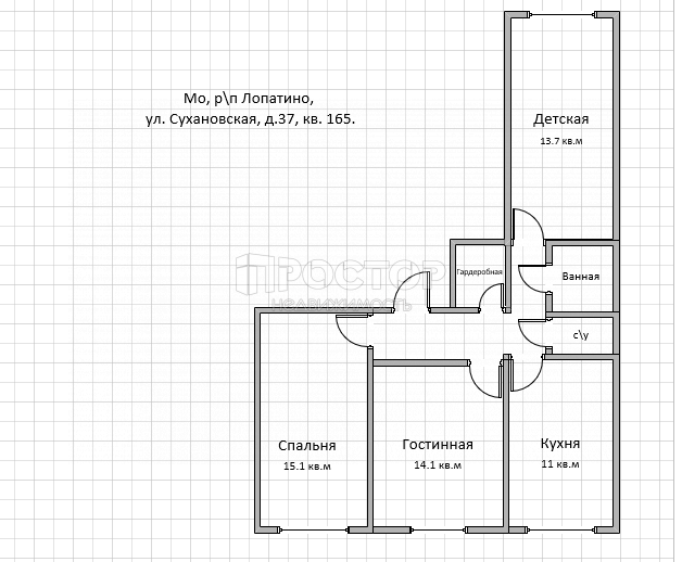 3-комнатная квартира, 67 м² - фото 33