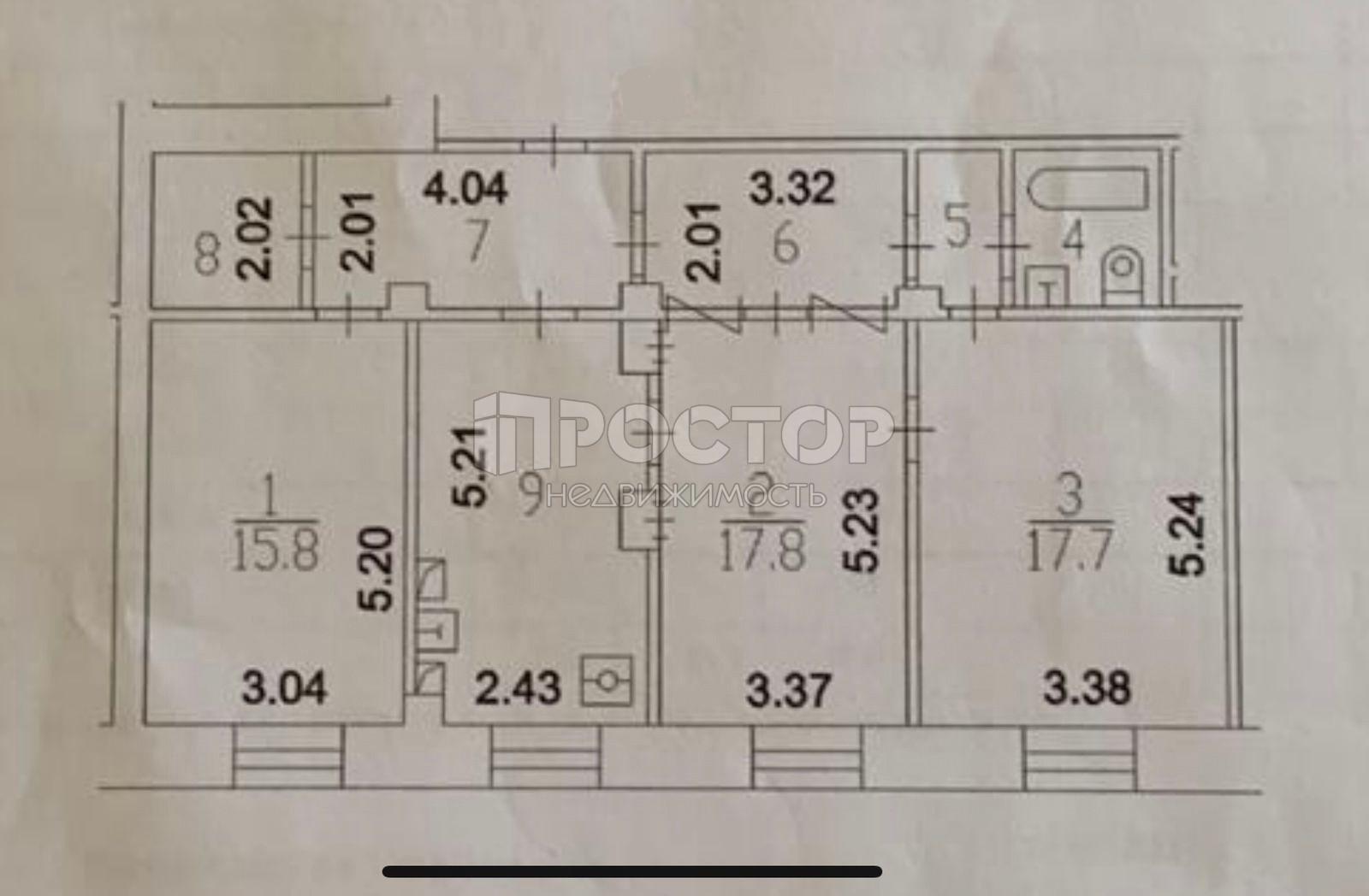 3-комнатная квартира, 88.9 м² - фото 30