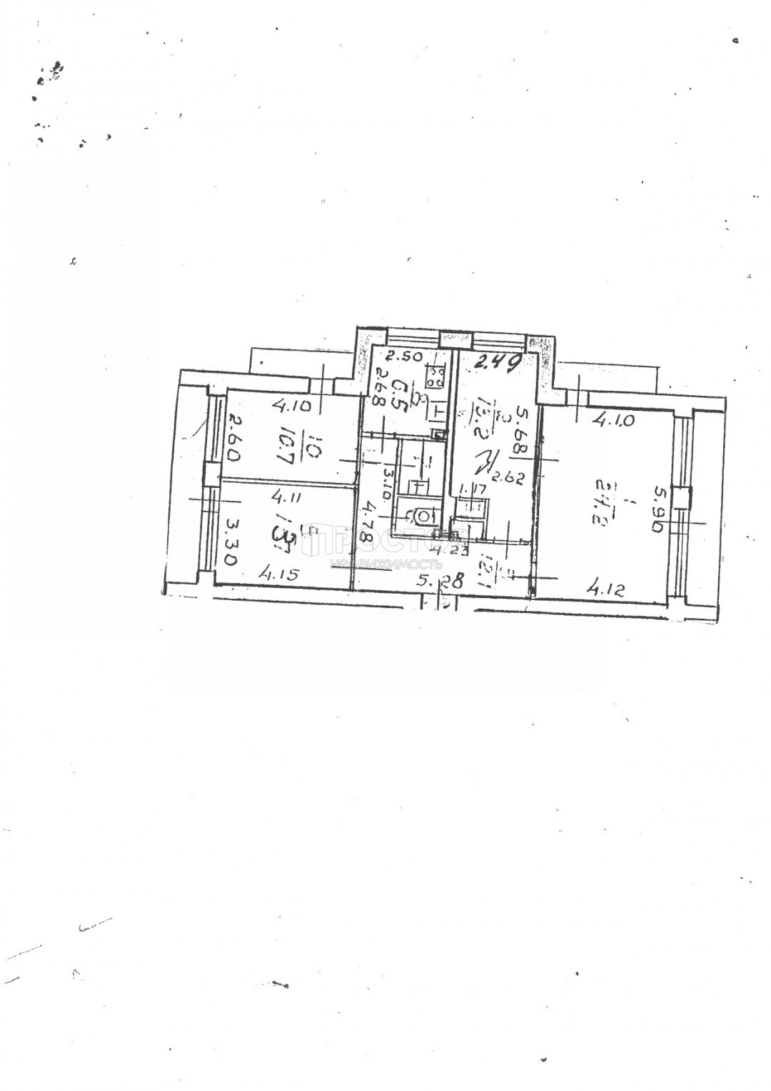 4-комнатная квартира, 85.7 м² - фото 2