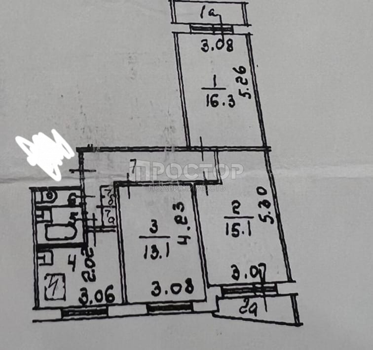 3-комнатная квартира, 63.9 м² - фото 14