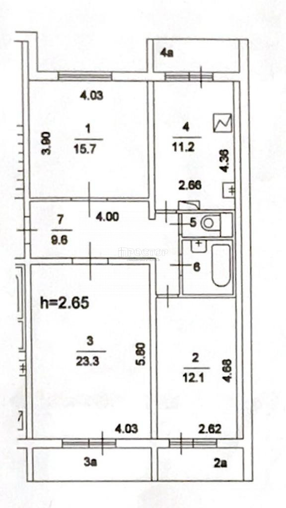 3-комнатная квартира, 81.2 м² - фото 21