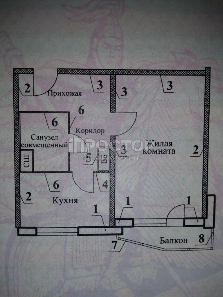 1-комнатная квартира, 38.5 м² - фото 3