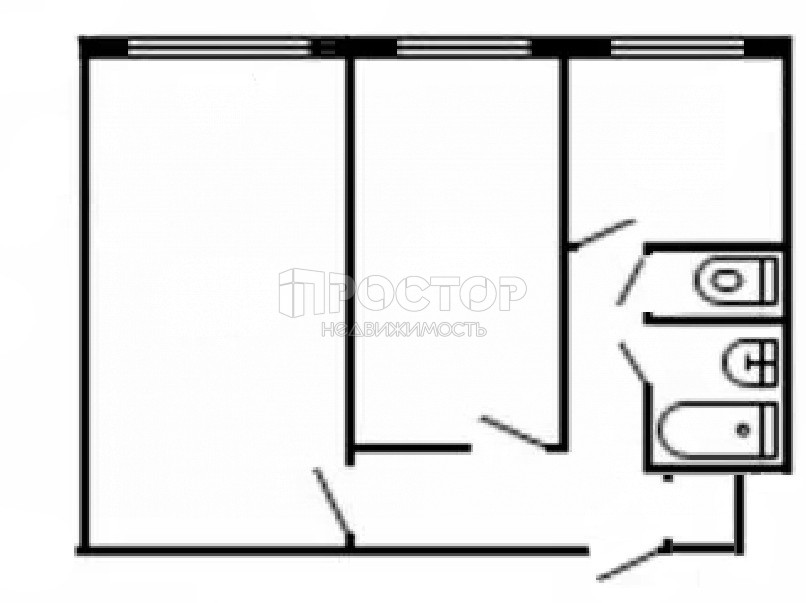 2-комнатная квартира, 45 м² - фото 11