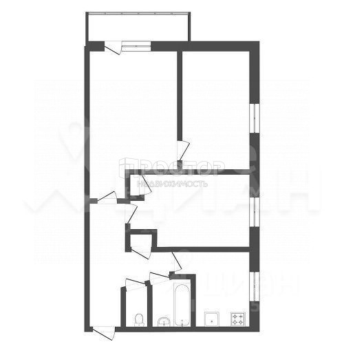 3-комнатная квартира, 53.7 м² - фото 15